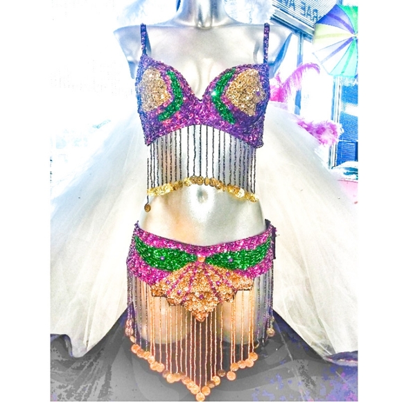 Svetlana Other - Luxury 2 Pc Professional Belly Dancer Costume Mardi Gras Accessories